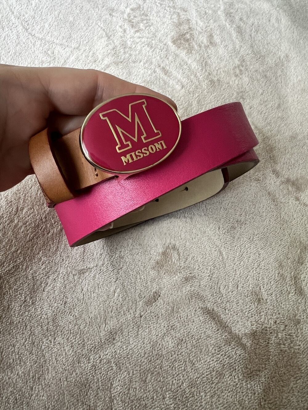 missoni womens leather belt made in italy